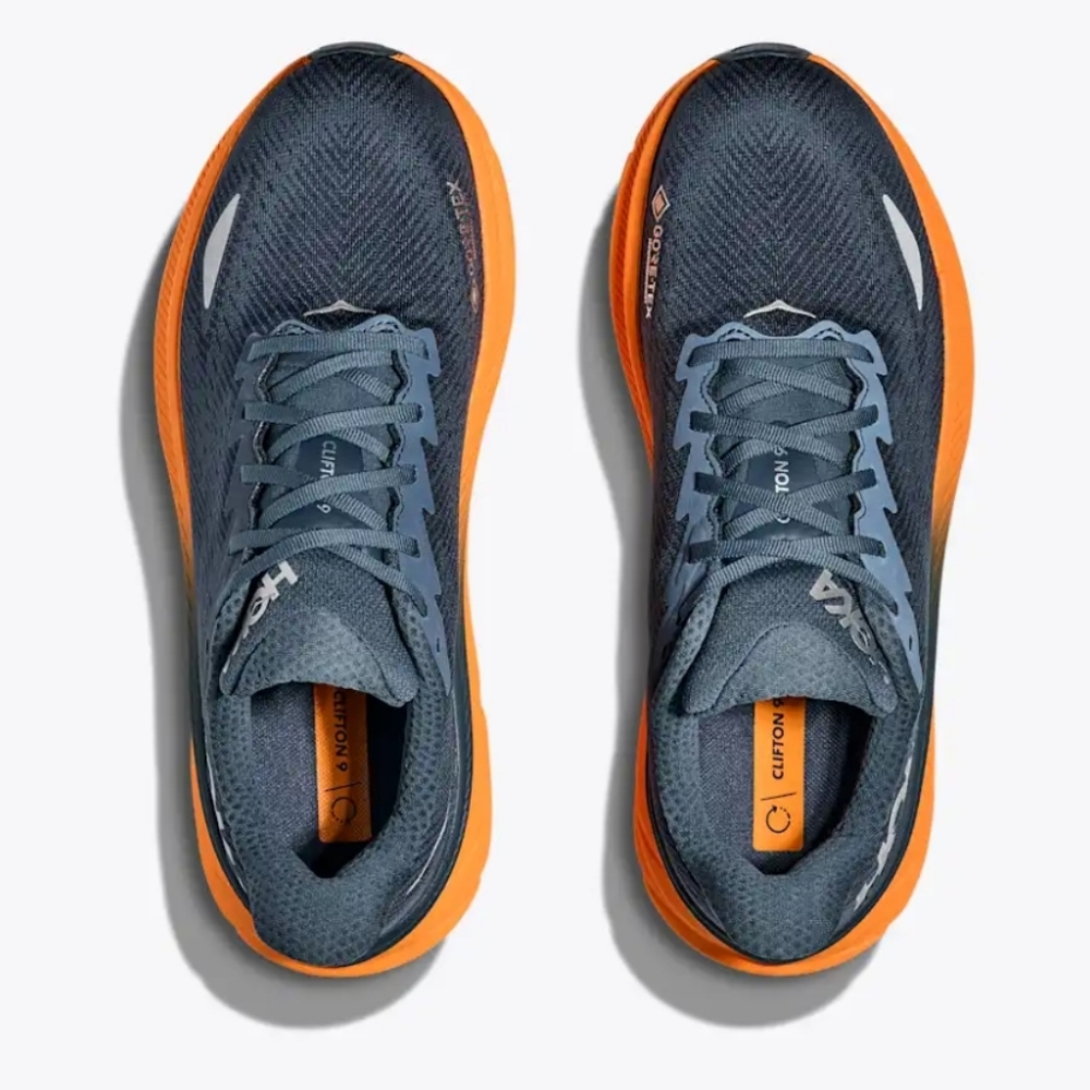 Hoka Men's Navy and Orange Athletic Shoes - Picture 2 of 16